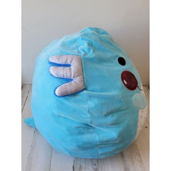 Squishmallow Axolotl red balloon jumbo RARE plush animal blue - Picture 8 of 16
